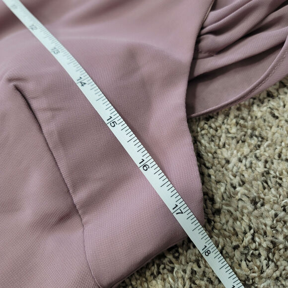 Elegant Mauve Off-Shoulder Maxi Dress - Picture 7 of 11